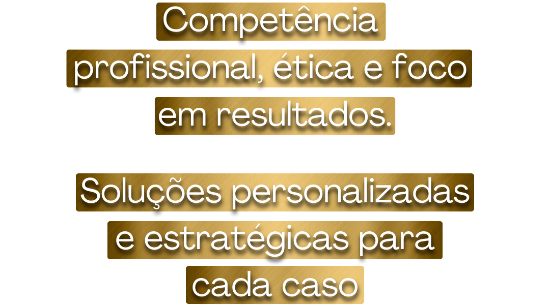 Competência profissional, ética e foco em resultados. (2)
